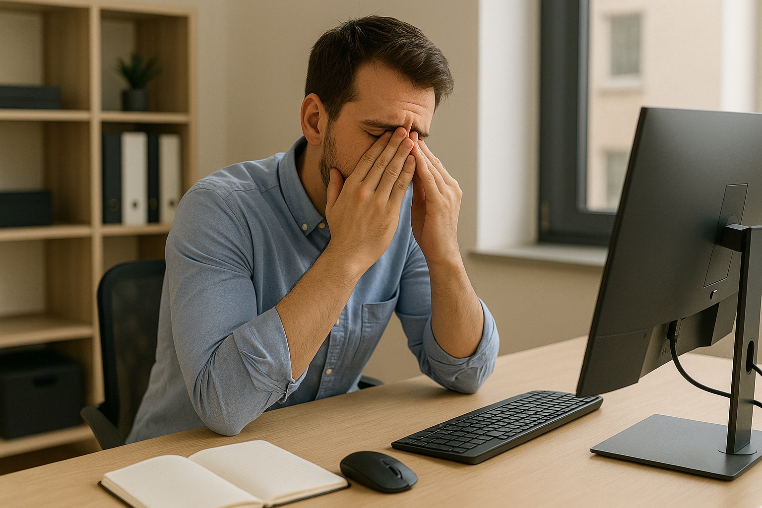 Postura neutra de muñeca con teclado y mouse
